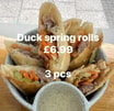 Crispy Duck Spring Roll